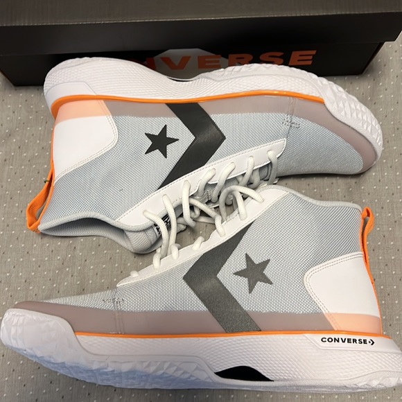 Brand New Sz 10 Converse Star Series BB Tinker Hatfield Pure Platinum W/ Box - Picture 3 of 6